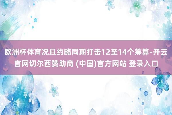 欧洲杯体育况且约略同期打击12至14个筹算-开云官网切尔西赞助商 (中国)官方网站 登录入口