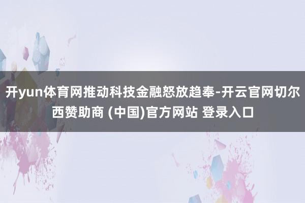 开yun体育网推动科技金融怒放趋奉-开云官网切尔西赞助商 (中国)官方网站 登录入口