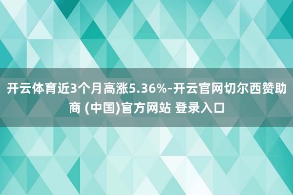 开云体育近3个月高涨5.36%-开云官网切尔西赞助商 (中国)官方网站 登录入口