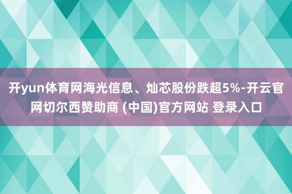 开yun体育网海光信息、灿芯股份跌超5%-开云官网切尔西赞助商 (中国)官方网站 登录入口